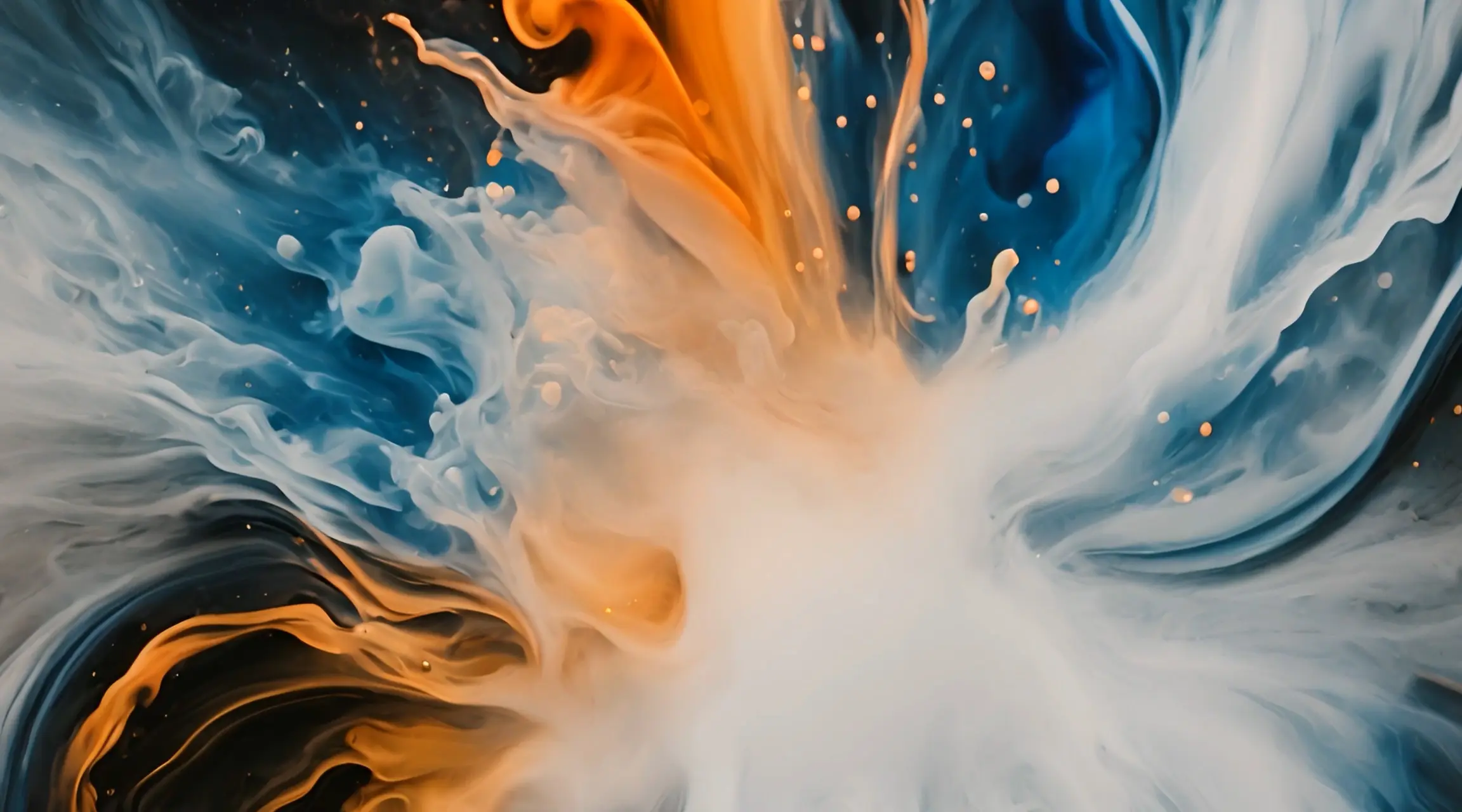 Azure Twist Vibrant Liquid Motion Stock Video